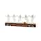 Glitzhome® 18"L Halloween Wooden & Metal White Ghost Silhouette Countdown Table Sign